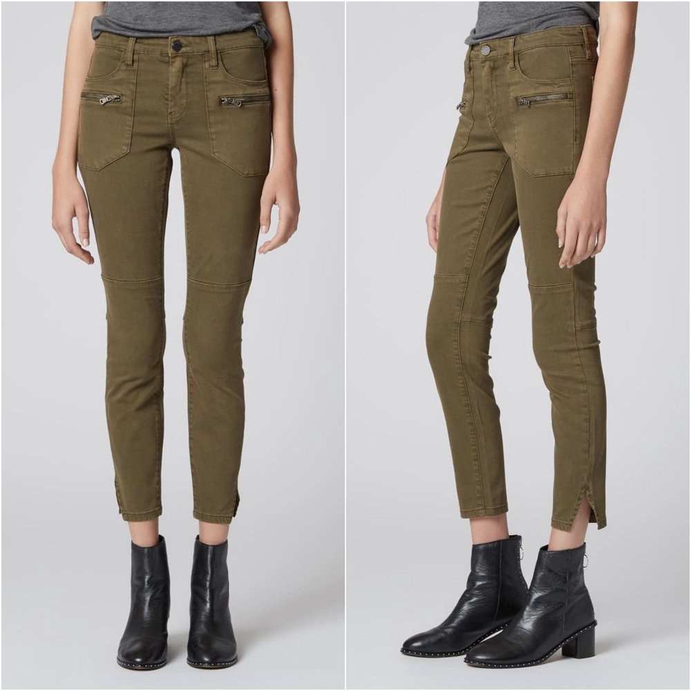 BLANKNYC Wannabe Zipper Green Cargo Pants size 25